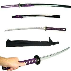  41 inch Samurai Sword with Cotton Sword Bag   Purple 