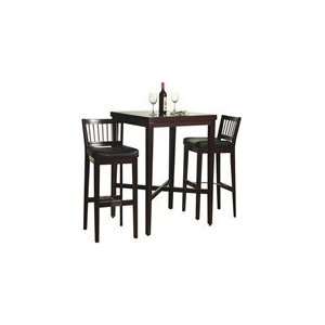  Homestyles Cherry Solid Wood Pub Table Set: Home & Kitchen