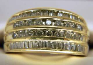 ESTATE WIDE 1.10CT DIAMOND WEDDING BAND or ANNIVERSARY COCKTAIL RING 