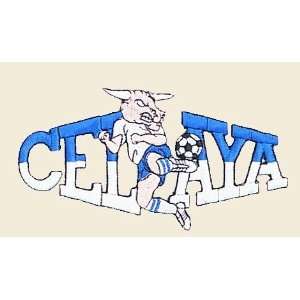  Soccer Celeya Logo Embroidered Iron on or Sew on Patch 