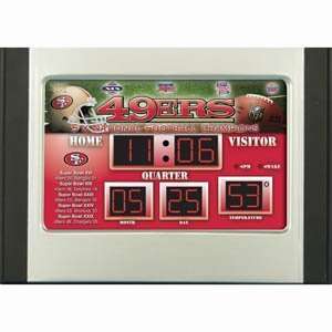  San Francisco 49ers NFL Scoreboard Desk & Alarm Clock 
