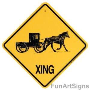Horse & Buggy Crossing Xing Sign