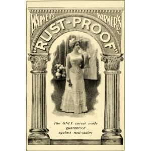 1899 Ad Warners Rust Proof Womens Fashion Style Figure Corsets Lady 