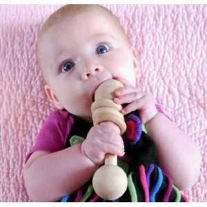  Classic Wooden Ring Rattle: Toys & Games