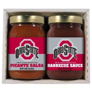  2 Pack OHIO STATE Buckeyes Double Play BBQ Salsa 