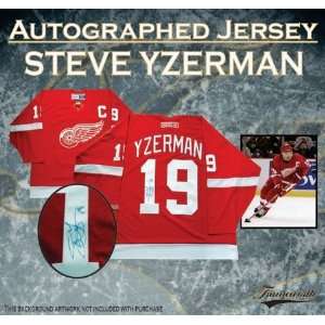 Steve Yzerman Autographed/Hand Signed Jersey Detroit Red Wings Dark 