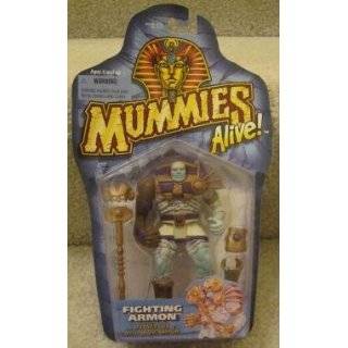 1997 Mummies Alive Fighting Armon Powers up with Ram Armor Action 