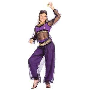   Girls Harem Princess Belly Dancer Costume   Child Large: Toys & Games