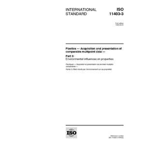  ISO 11403 31999, Plastics    Acquisition and presentation 