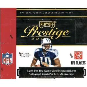  2007 Playoff Prestige Football Factory Sealed Hobby Box (2 