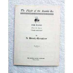  The Flight of the Bumble Bee. Sheet Music. For Piano from 