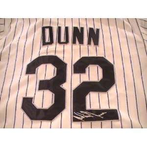  ADAM DUNN SIGNED AUTOGRAPHED JERSEY CHICAGO WHITE SOX COA 