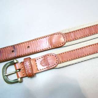   Womans Christian Dior Leather & Cotton Belt size 24 Made in Spain