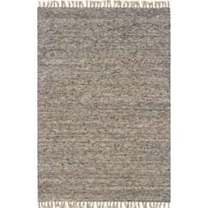  710 x 104 Hand Woven Area Rug Boucle Look in Dark and 