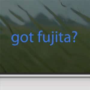  Got Fujita? Blue Decal Scott Saints Football Car Blue 