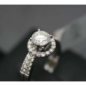  1.74 ct Diamond Wedding Band & Engagement Ring Set G SI2 