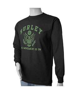 Hurley Mens Black Long sleeve T shirt  Overstock