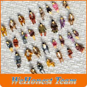 30 pcs HO scale ALL Seated People sitting figures passengers Well 