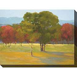 Kim Coulter Oak with Red Trees Oversized Canvas Art  Overstock