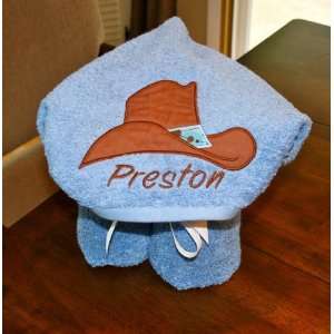  Cowboy Hat Hooded Towel Baby