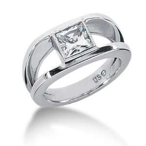  0.65 Ct Diamond Diamond Ring Engagement Princess cut 14k 