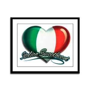  Framed Panel Print Italian Sweetheart Italy Flag 