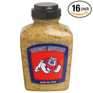 Tailgate Mustard Fresno State University, 9 Ounce Jars (Pack of 16 