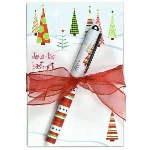  Jesus is the Best Gift Christmas Notepad with Pen Set 