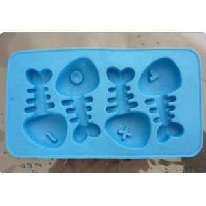  Fish Bone Ice Cube Tray For Christmas, Halloween Party 