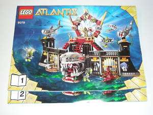 LEGO 8078 Atlantis Portal of Atlantis Instructions ONLY  