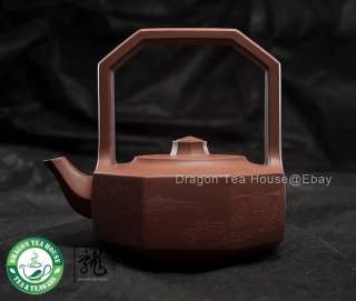 Octagon * Handmade Loop Handle Zisha Clay Teapot 330ml  