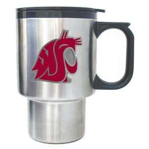  Washington State Cougars NCAA Stainless Travel Mug: Sports 