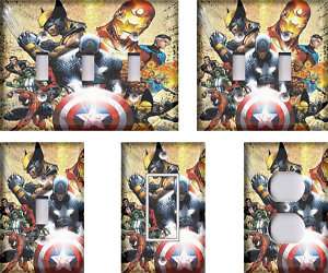 Marvel Super Heroes #1 Light Switch Plate  