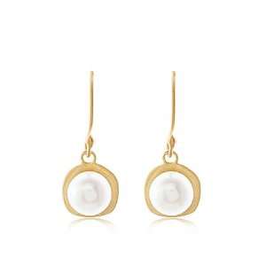  24K Gold & Pearl Earrings: Jewelry