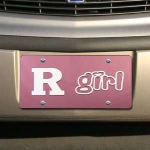  NCAA Rutgers Scarlet Knights Pink Mirrored Rutgers Girl 