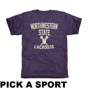   Northwestern State Demons Legacy Tri Blend T Shirt   Purple Sports