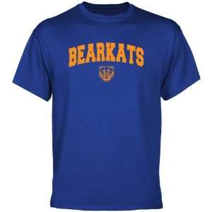 NCAA Sam Houston State Bearkats Royal Blue Logo Arch T shirt  