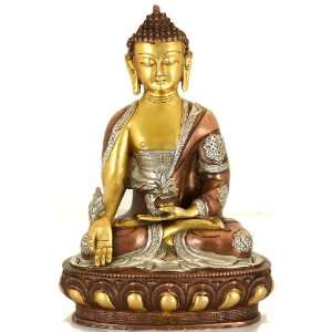  The Medicine Buddha (Robes Decorated with Auspicious Symbols 