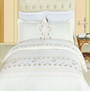 Full/Queen Size 3 PC Luxury Egyptian Cotton Duvet Cover Set   12 