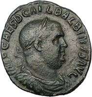 Eperor   Orator and Poet   BALBINUS , 238 A.D., Rome. Bronze 