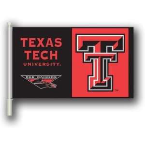  NCAA Texas Tech Red Raiders 11x18 Car Flags with Bracket 