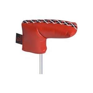  Just4Golf Red Argyle Blade Putter Cover