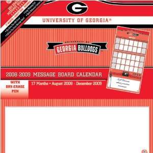 Georgia Bulldogs NCAA 17 Month Message Board Calendar  
