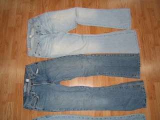 Lot of 4 pair Abercrombie and fitch Womens Jeans size sz 2s 2 short 