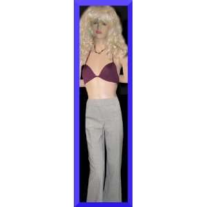  New Victorias Secret $70 Pale Gray Marisa Fit Pants size 