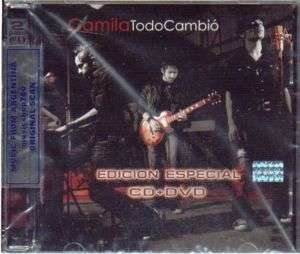 CD + DVD CAMILA TODO CAMBIO SPECIAL + BONUS TRACKS  