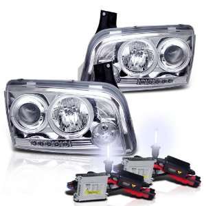   Slim Xenon HID Kit+06 10 Dodge Charger Ccfl Halo Projector Head Lights