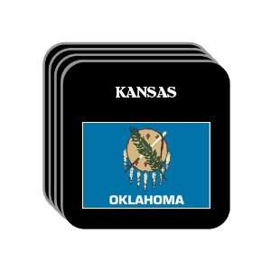 US State Flag   KANSAS, Oklahoma (OK) Set of 4 Mini Mousepad Coasters