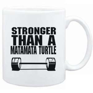 Mug White Stronger than a Matamata Turtle  Animals  