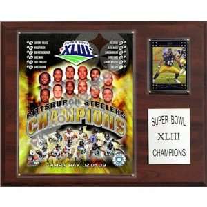 NFL Steelers Super Bowl XLIII Champions Plaque 
